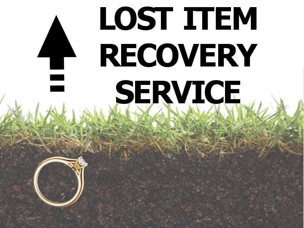 Lost Gold ring being unearthed - showing how Our Lost Item Recovery service could help you find your lost items